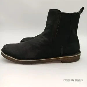 Clarks | Shoes | Clarks Mens Black Leather Desert Peak Boots  display picture 1